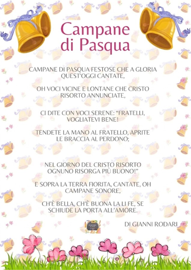 Kit Didattico Pasqua: Poesia "Campane di Pasqua" di G. Rodari (Schede di Comprensione e Analisi)