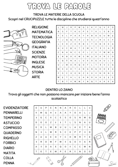 Enigmistica per il Back to school