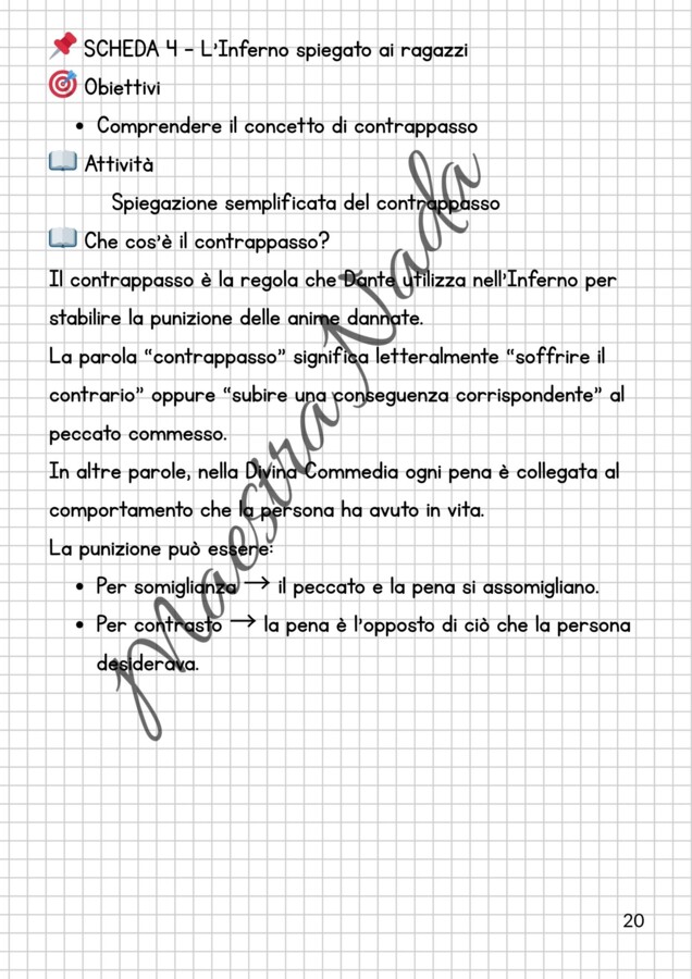 Dantedì: attività di italiano classe quinta scuola primaria e classe prima scuola secondaria di primo grado