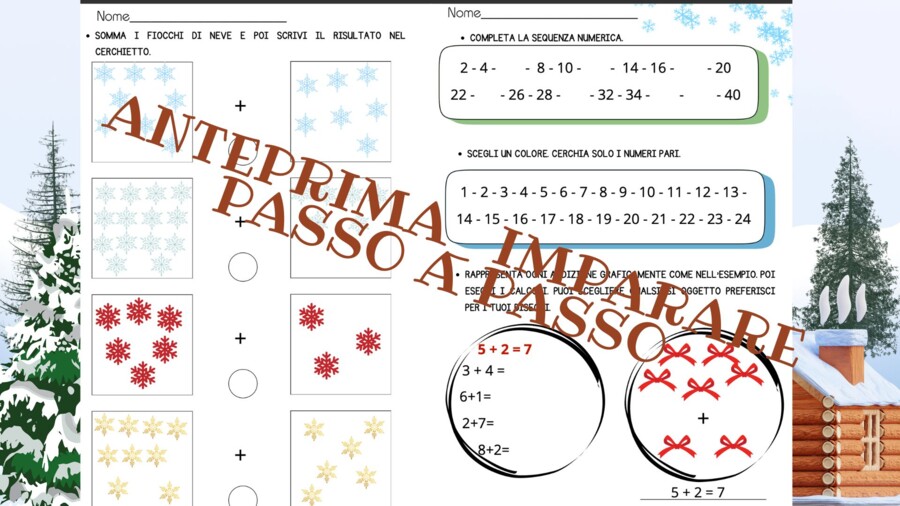 Matematica a gennaio: riparti con allegria! Per un ripasso generale dopo le feste.