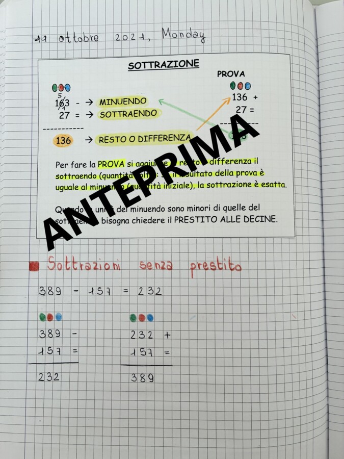 Quaderno MATEMATICA classe TERZA (seconda parte)