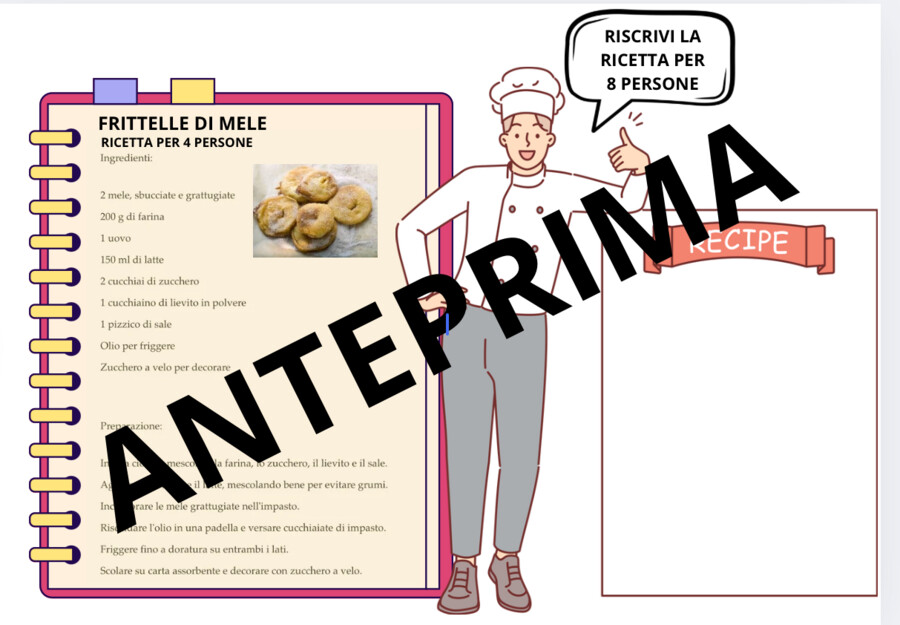Dolci di carnevale / misure di peso e capacità classe quarta