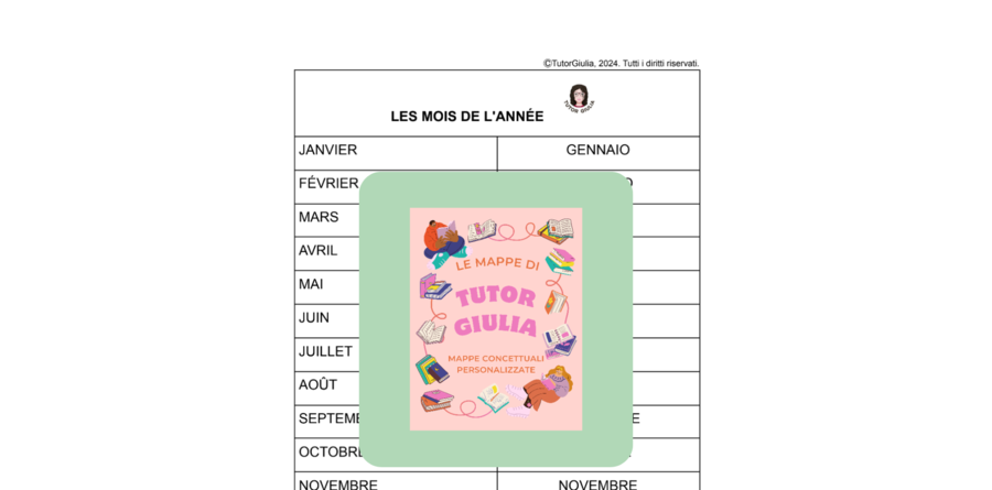 FRANCESE: I MESI E I COLORI