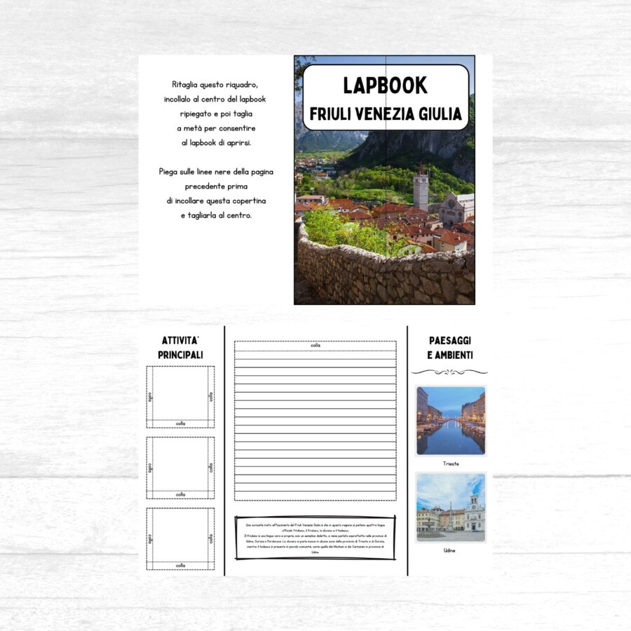 Lapbook Friuli Venezia Giulia scuola primaria