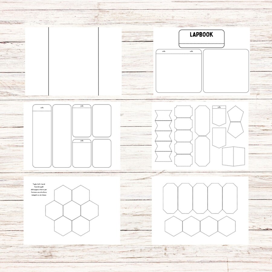Lapbook template vuoto