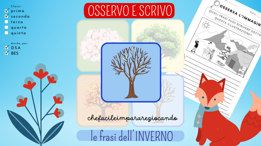 OSSERVO E SCRIVO: LE FRASI DELL'INVERNO