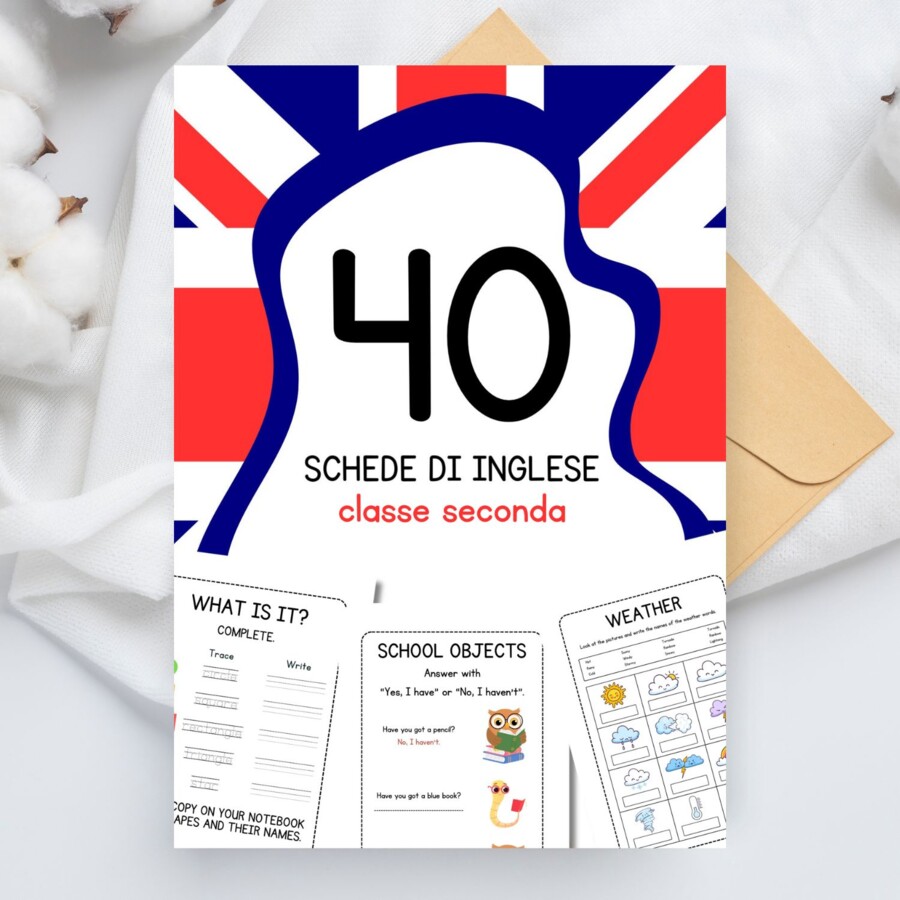 Schede di inglese classe seconda - Pacchetto/Quaderno per tutto l'anno