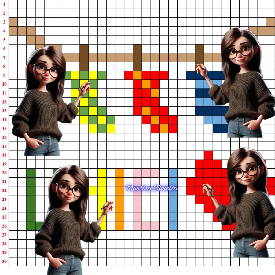 3 PIXEL ART CALZINI SPAIATI