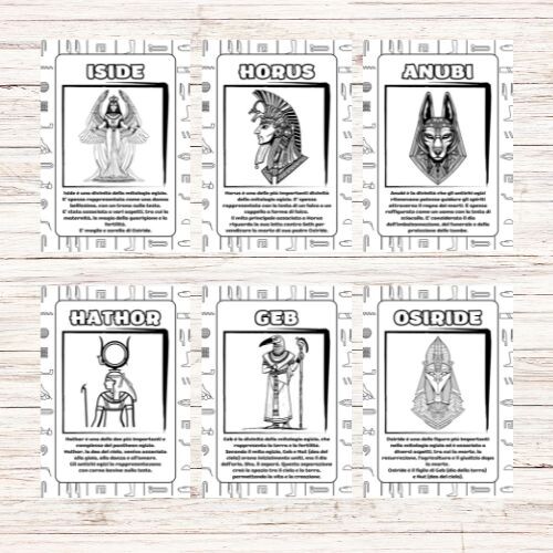 Divinità egizie classe quarta - Libretto da comporre