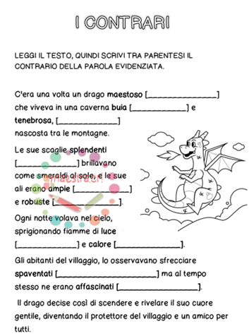 Arricchimento lessicale. I contrari