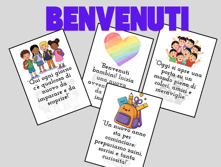 BENVENUTI A SCUOLA!  FRASI PER UN’ACCOGLIENZA SPECIALE