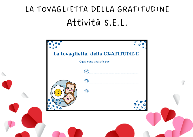 La tovaglietta della gratitudine - Attività SEL