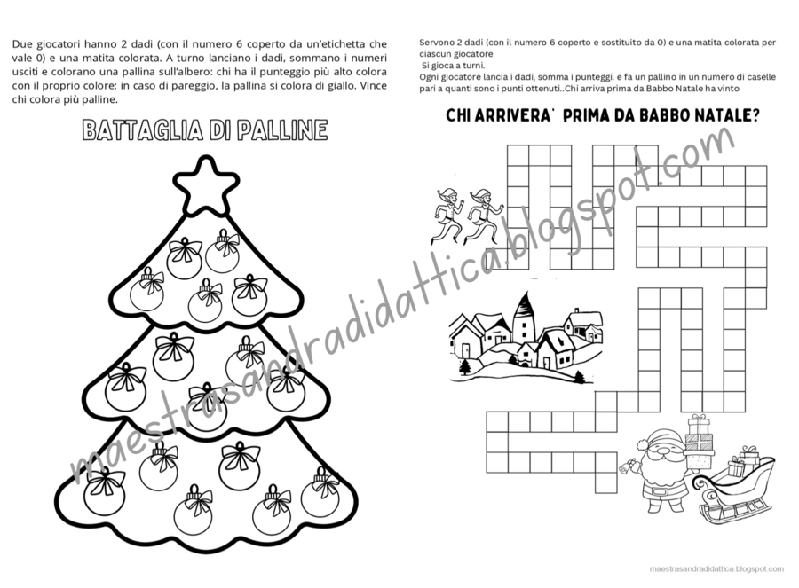24 attività logico matematiche natalizie