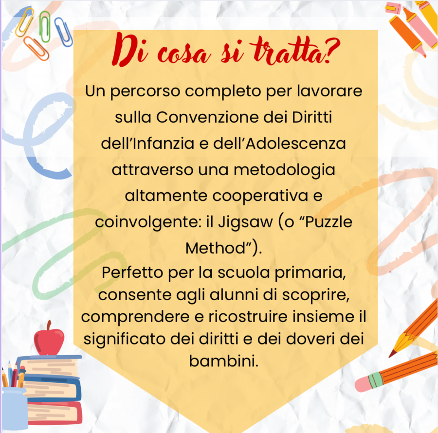 Convenzione dei diritti dei bambini – Percorso Jigsaw + attività in italiano e inglese