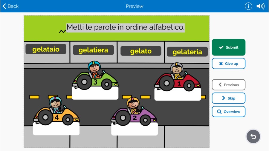L'ordine alfabetico