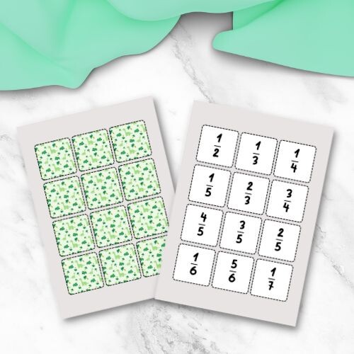 Gioco con le frazioni - Memory delle frazioni equivalenti
