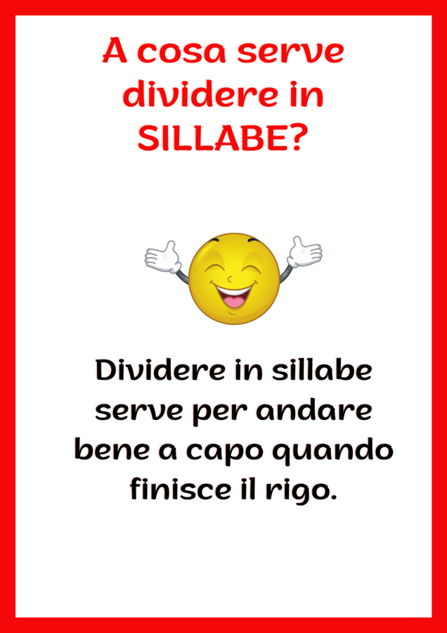 Regole per la divisione in sillabe