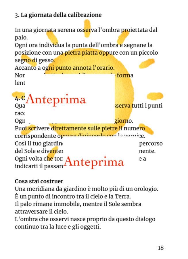 La meridiana- costruire, scoprire e comprendere il tempo del Sole-La meridiana – Libro stampabile di scienze per la scuola primaria | Esperimenti, STEM e attività Montessori