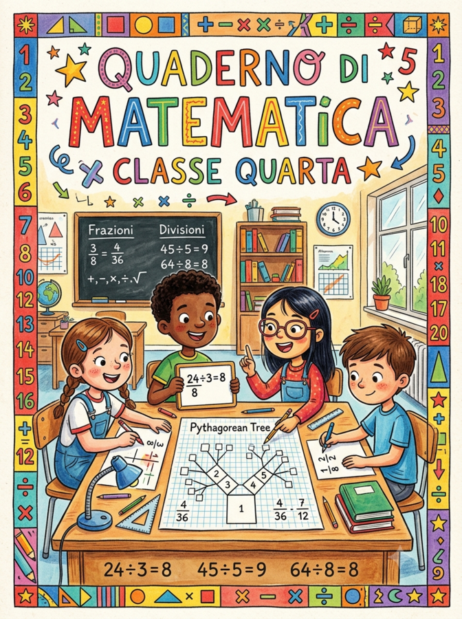 QUADERNO DI MATEMATICA - CLASSE QUARTA 4ª