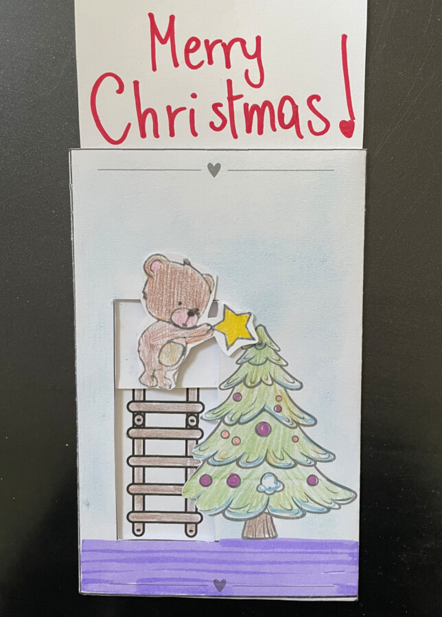 Biglietto di Natale con orsetto