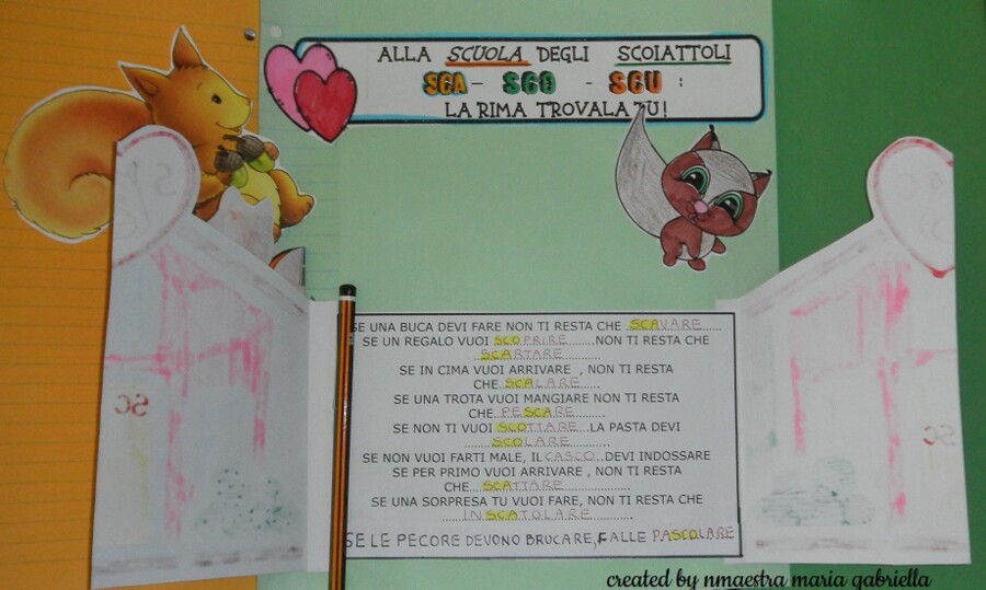 SCA SCO SCU in SCUola degli SCoiattoli