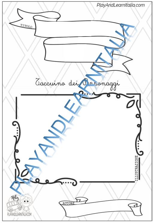 Taccuino dei personaggi