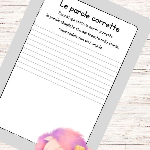 Storie da correggere – Schede didattiche di italiano