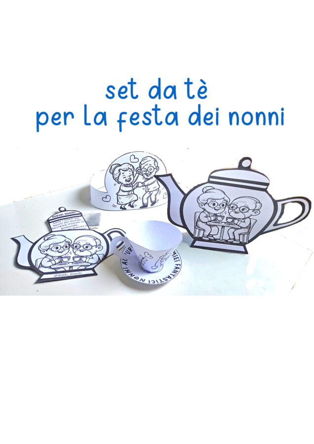 Set da tè per la Festa dei nonni