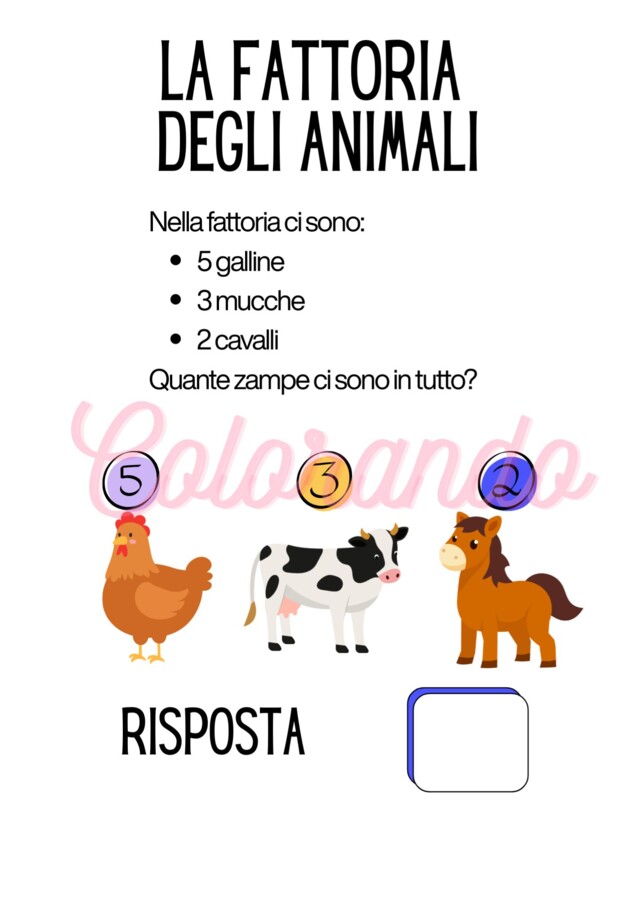 Problemi Logici di Matematica – Terza Elementare