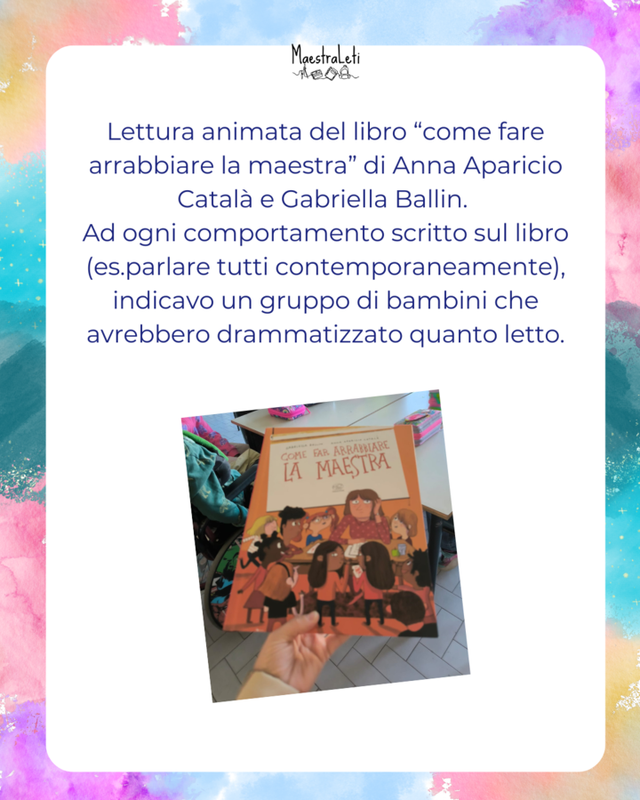 "Come fare arrabbiare la maestra". Percorso didattico per la gestione della classe