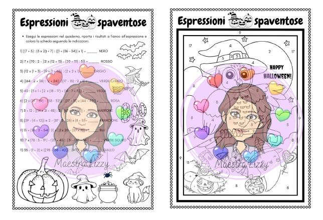 Attività di Halloween - Espressioni spaventose