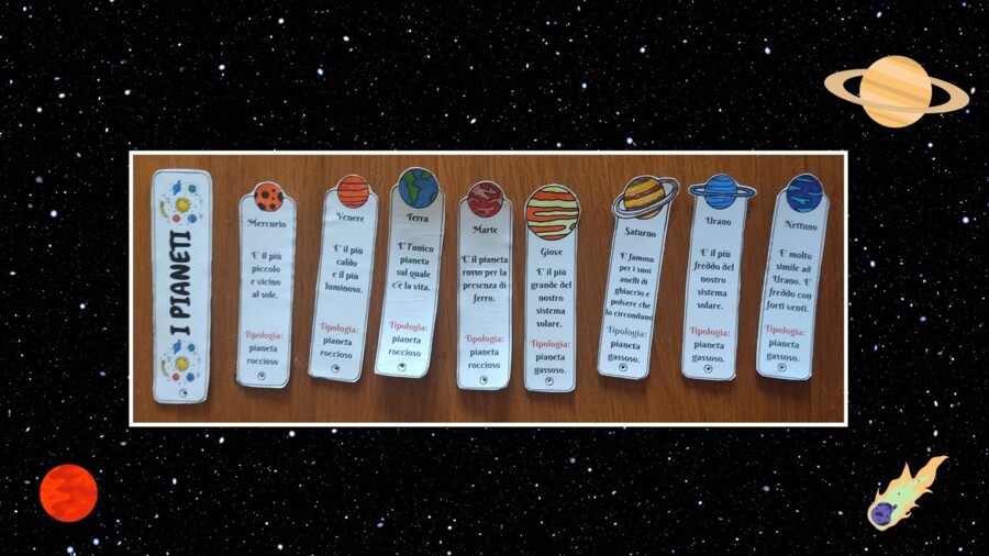 I SEGNALIBRI DEI PIANETI - THE PLANET BOOKMARKS: laboratorio e video tutorial