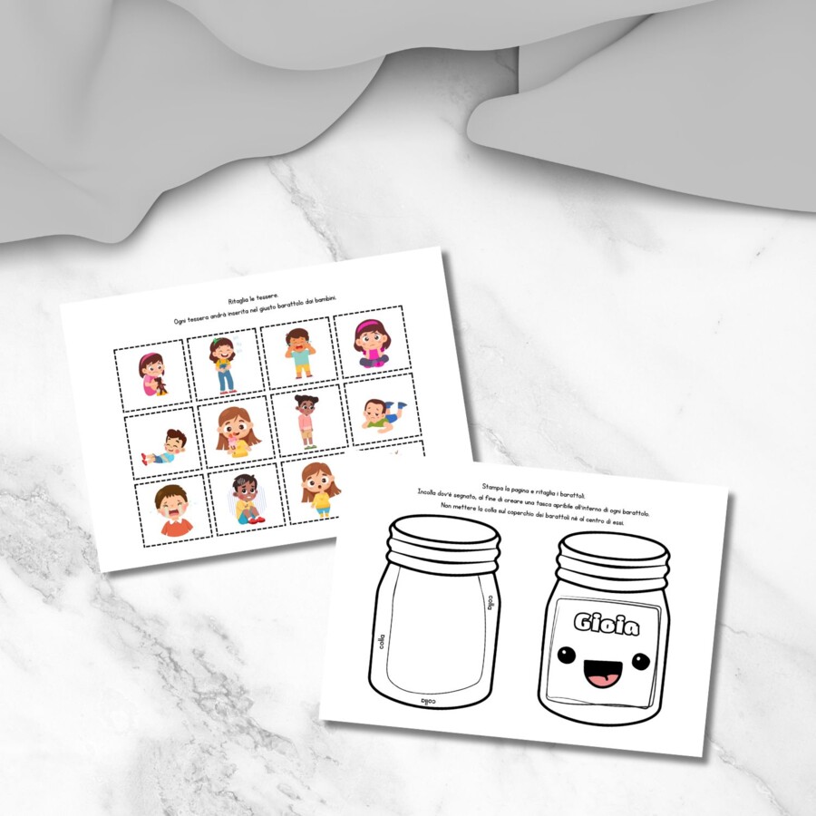 I barattoli delle emozioni - Gioco didattico