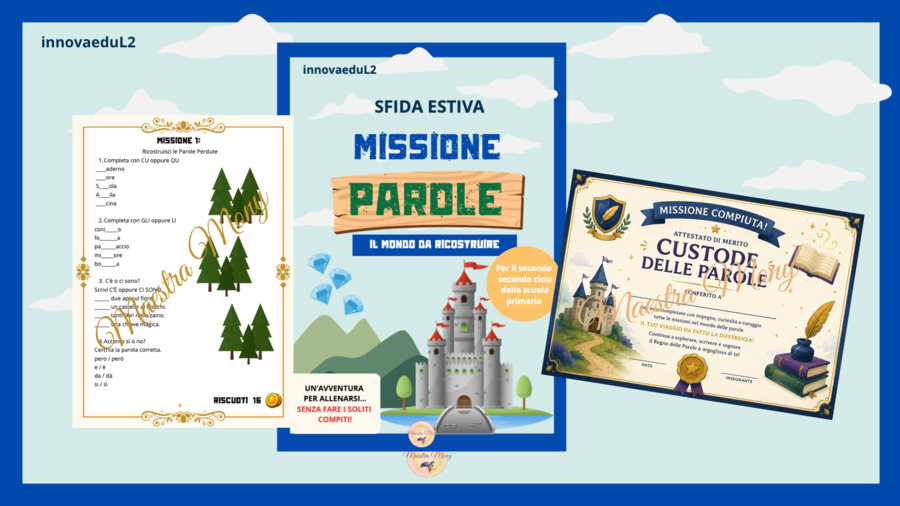 Sfida Estiva - Miissione Parole Ripasso ortografico e scrittura creativa