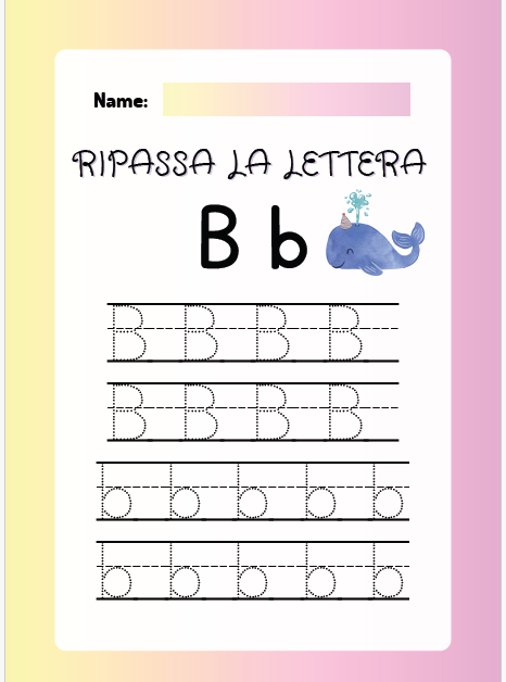 Le lettere dell'Alfabeto