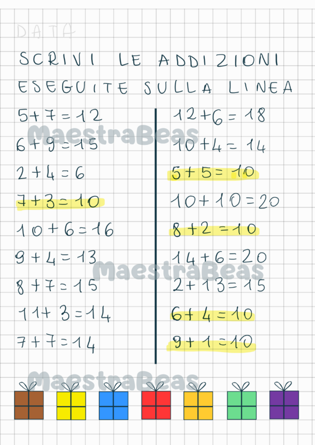 Quaderno di matematica classe prima (1)