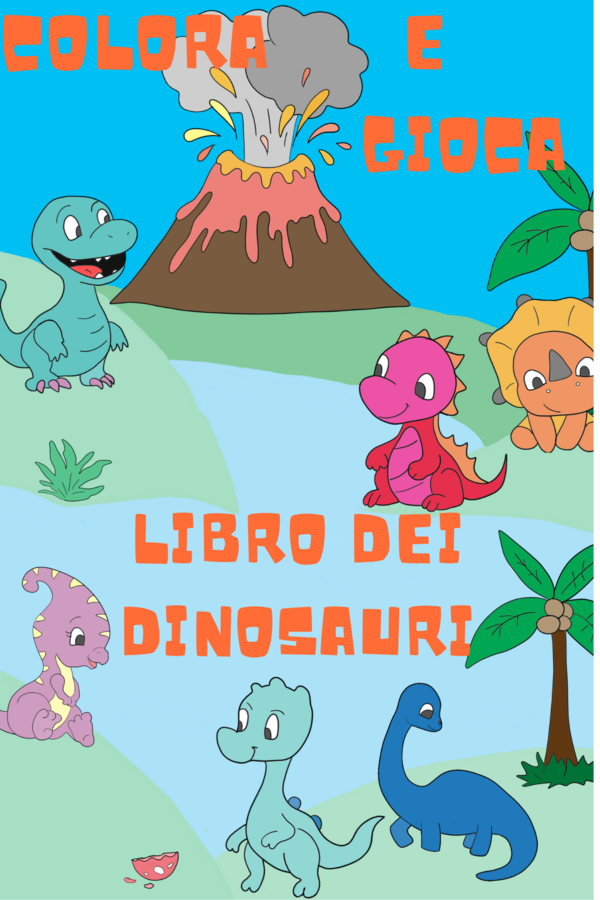 libro: Colora e gioca con i dinosauri