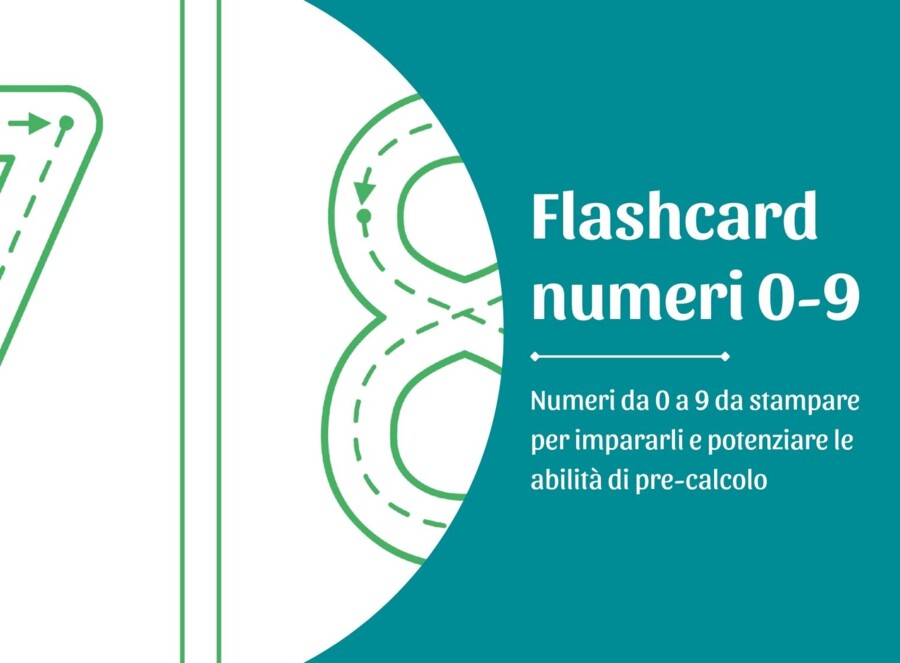 Flashcard numeri da stampare