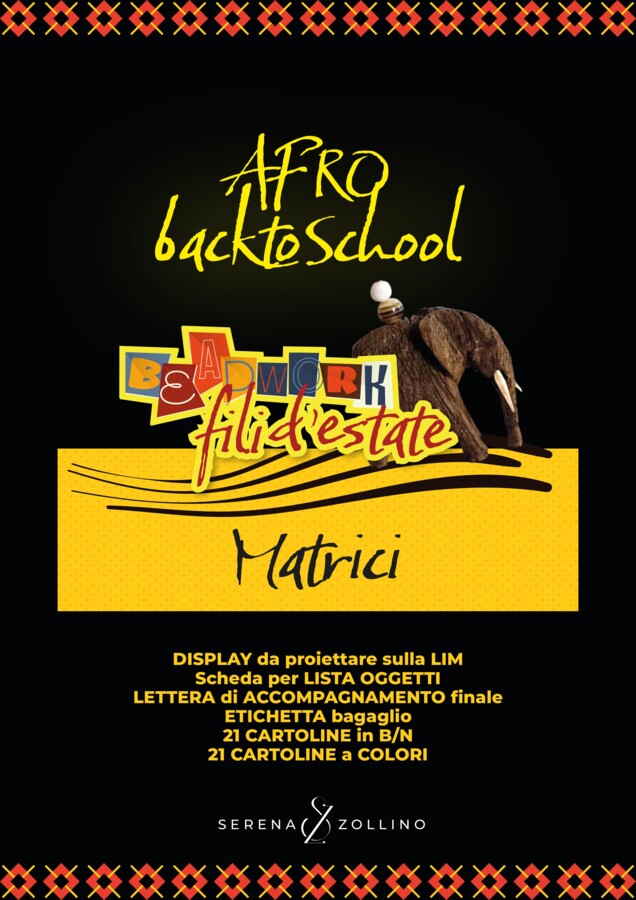 BEADWORK "FILI D'ESTATE" AFRO.BackToSchool Ecofriendly