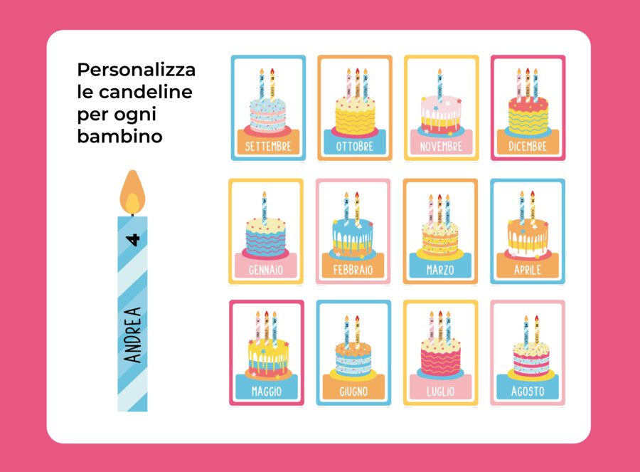 I compleanni della classe - poster componibile