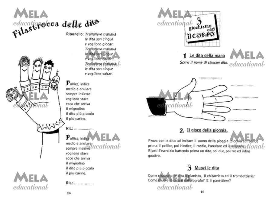 Giochiamo con il corpo - libro con canzoni