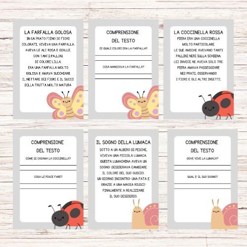 Lettura e comprensione classe prima