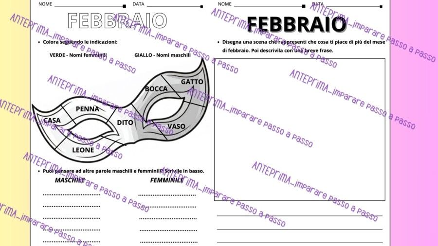 Filastrocca di febbraio_Schede didattiche per SECONDA elementare