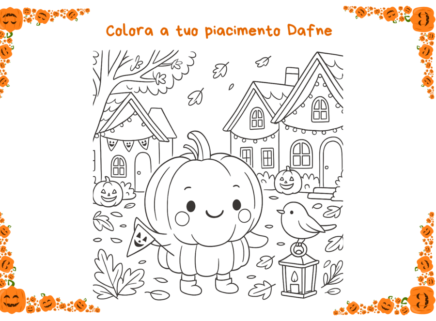 COLORA E RICREA DAFNE LA ZUCCHETTA