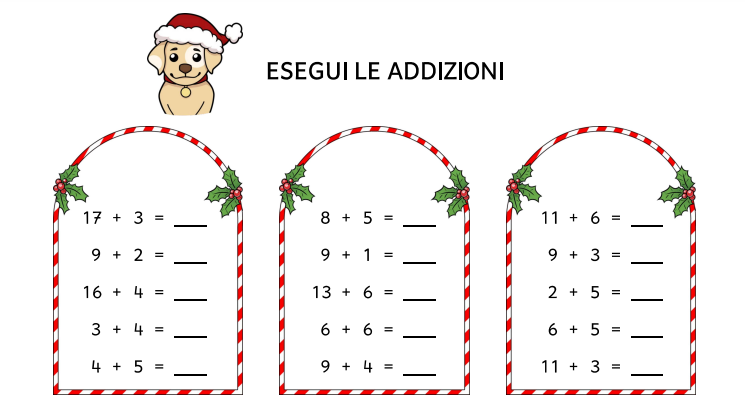Schede vacanze di Natale