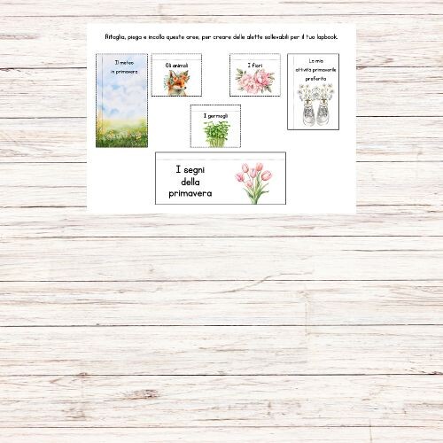 Lapbook primavera da stampare