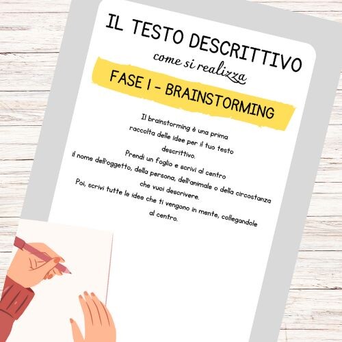 Schede didattiche testo descrittivo