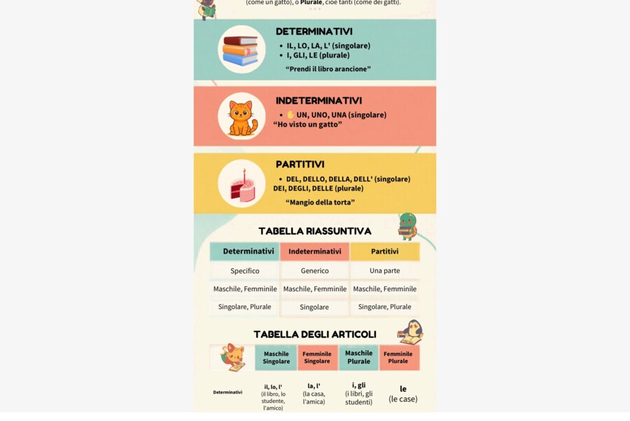 Gli articoli - infografica ed esercizi