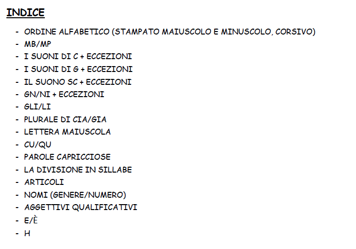 Libretto delle Regole di Ortografia e Morfologia