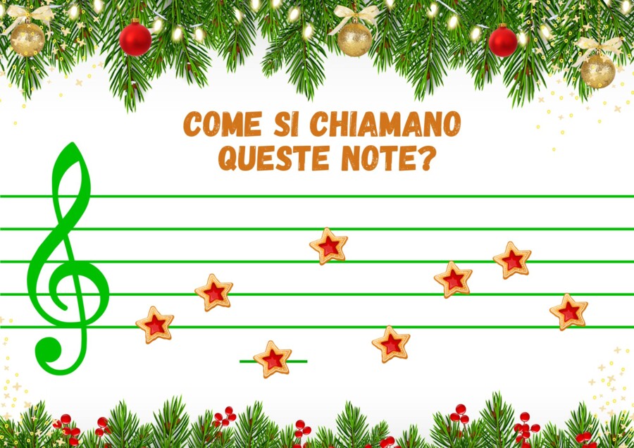Come si chiamano queste note? (Natale)